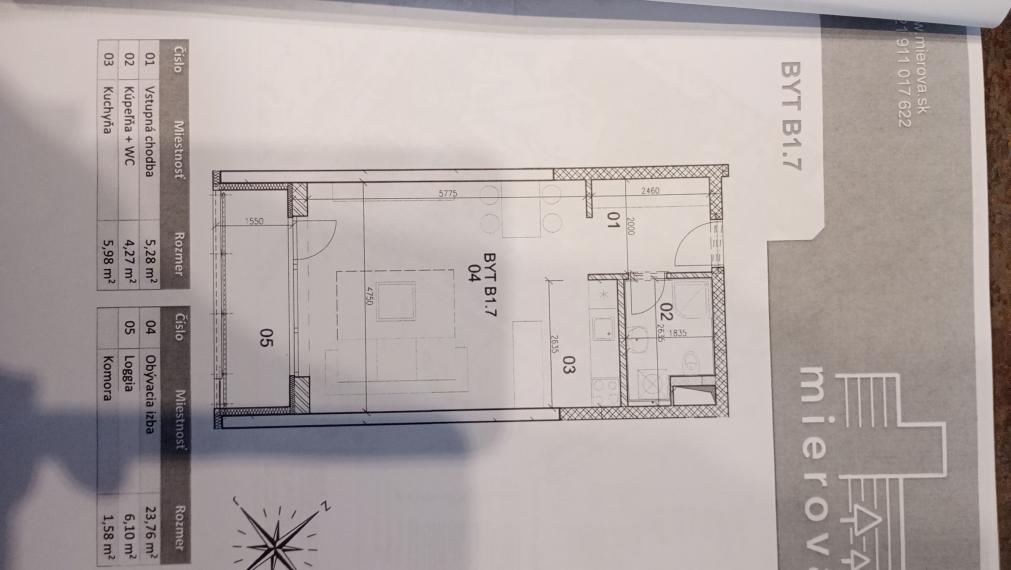REZERVOVANÉ ! MODERNÝ DIZAJNOVO RIEŠENÝ 1i BYT S VEĽKOU LOGGIOU - VONKAJŠIE PARKOVANIE - PIVNICA